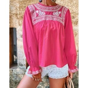 Embroidered Blouse | Zara